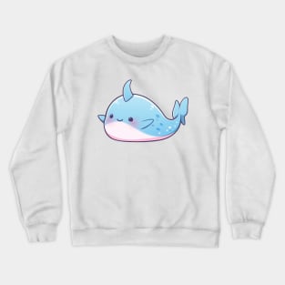 simple drawn narwhal Crewneck Sweatshirt